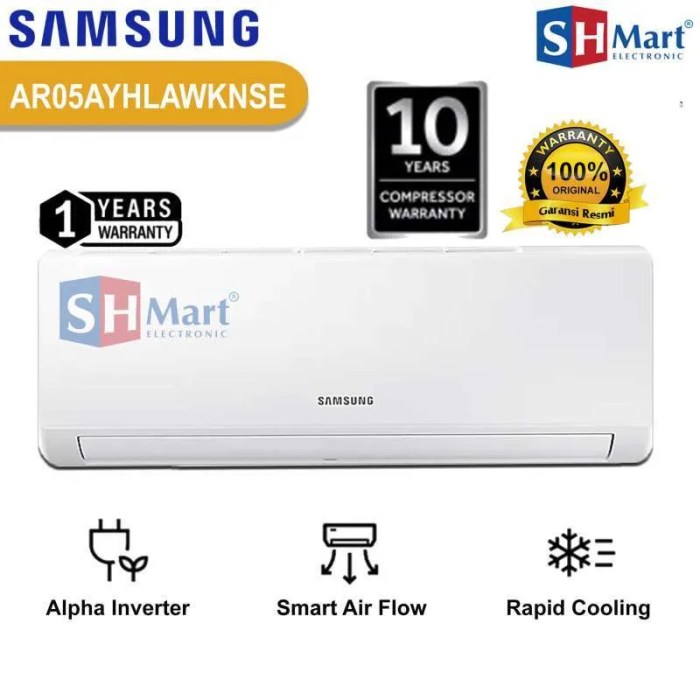 AC Samsung 1/2pk 320watt, Elektronik, Lainnya di Carousell Harga AC Samsung 1/2 PK hingga 2 PK Terbaru